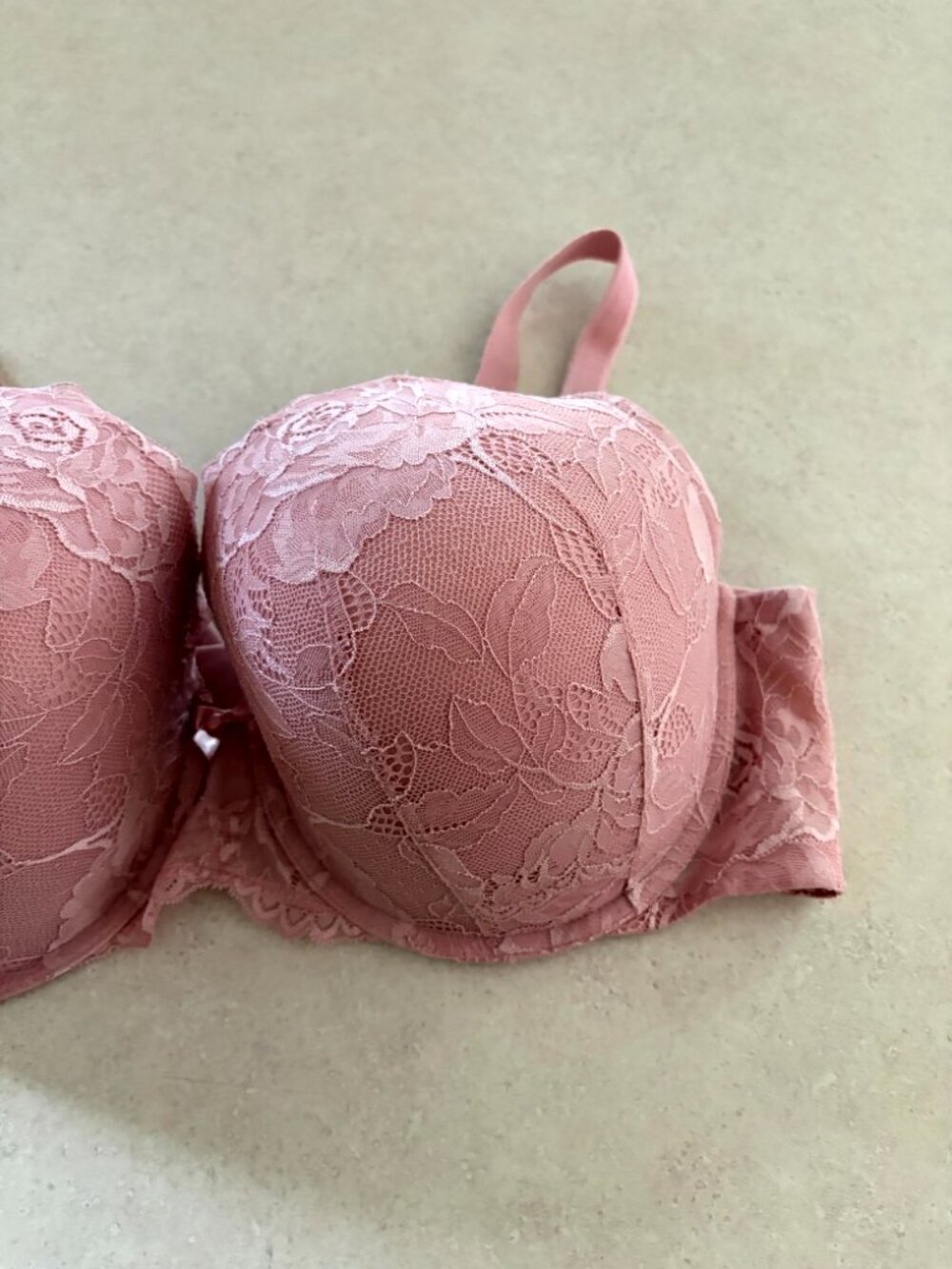 torrid women's plus size bra Padded Underwire Pink Lace Size 42DD - Picture 3 of 11